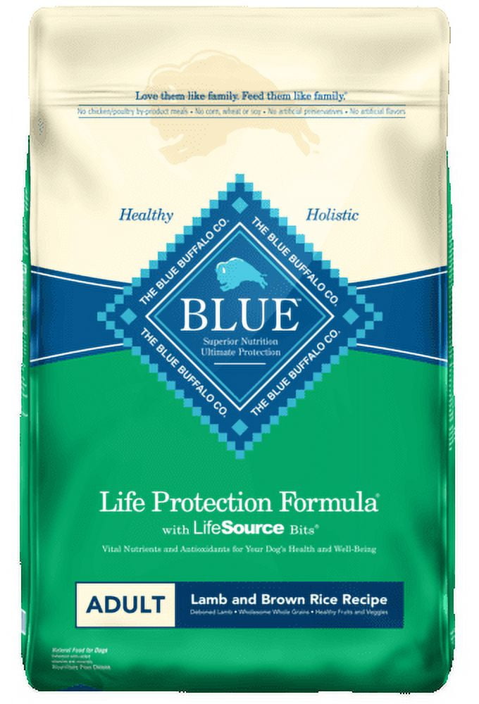 Blue Buffalo Lamb & Brown Rice Recipe for Adult Dogs (Pack of 2)