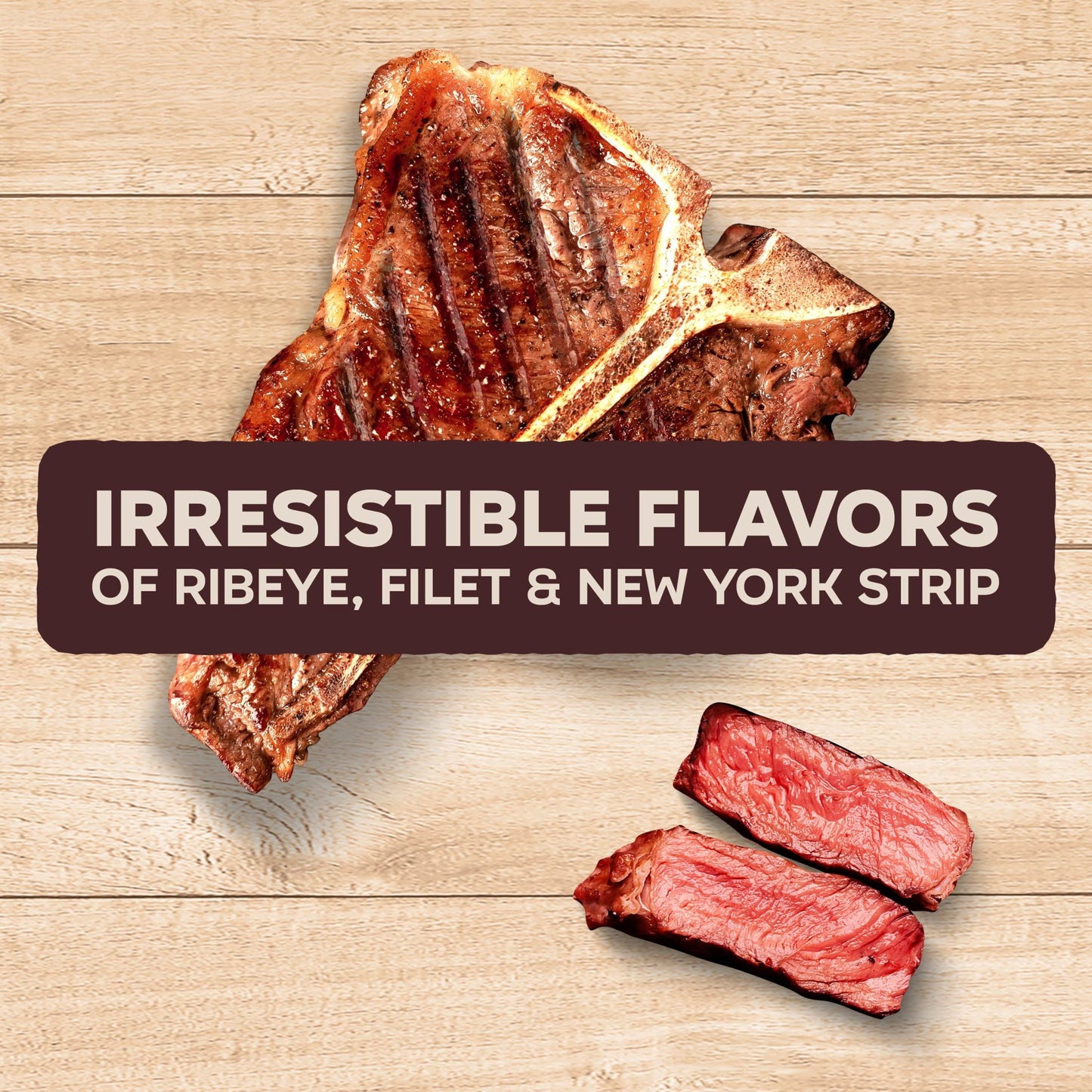 Kibbles 'n Bits Triple Steak Flavor Dry High Protein Dog Food 40 lb Bag