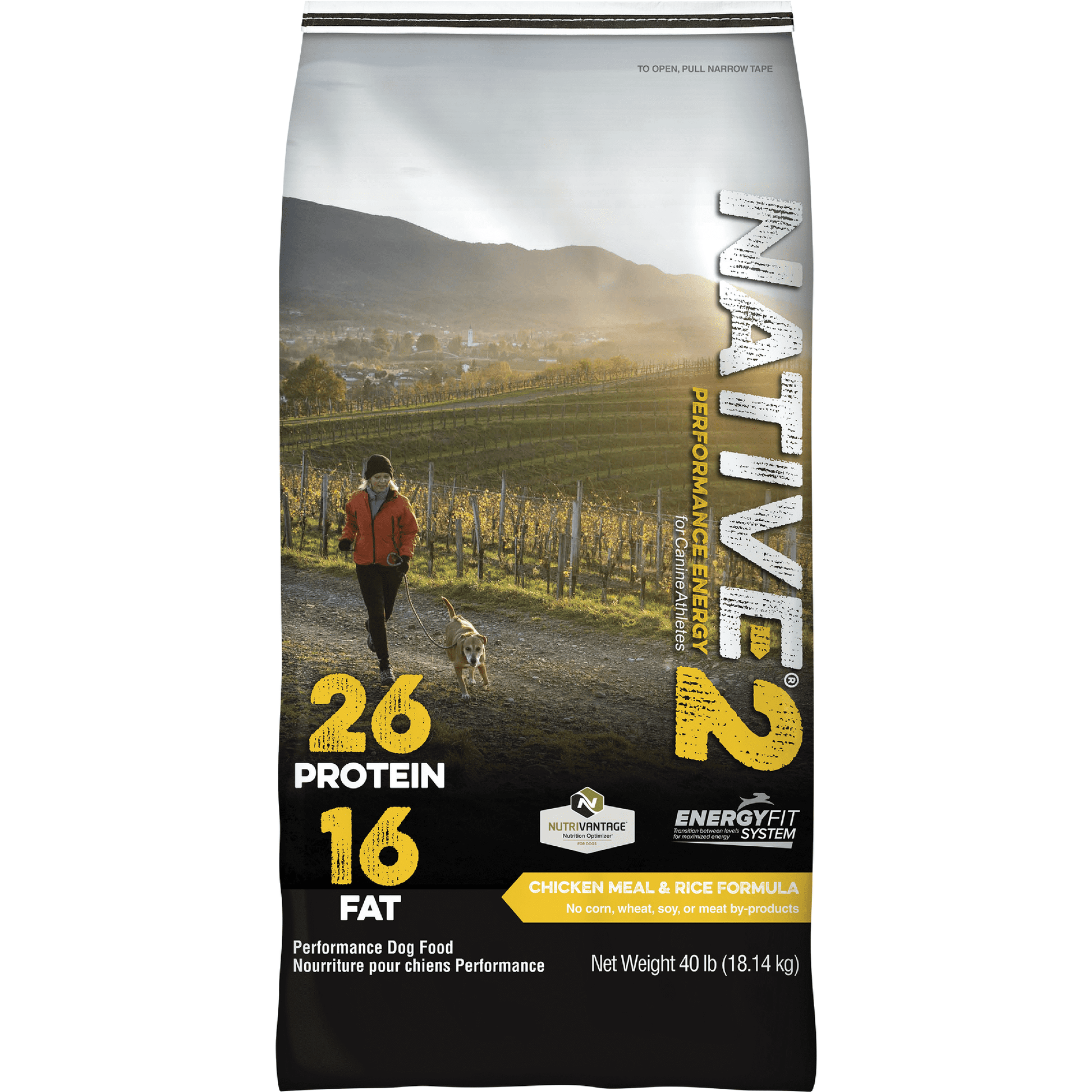 Native Performance Dog Food Level 2 Chicken Meal and Rice Formula 40lbs