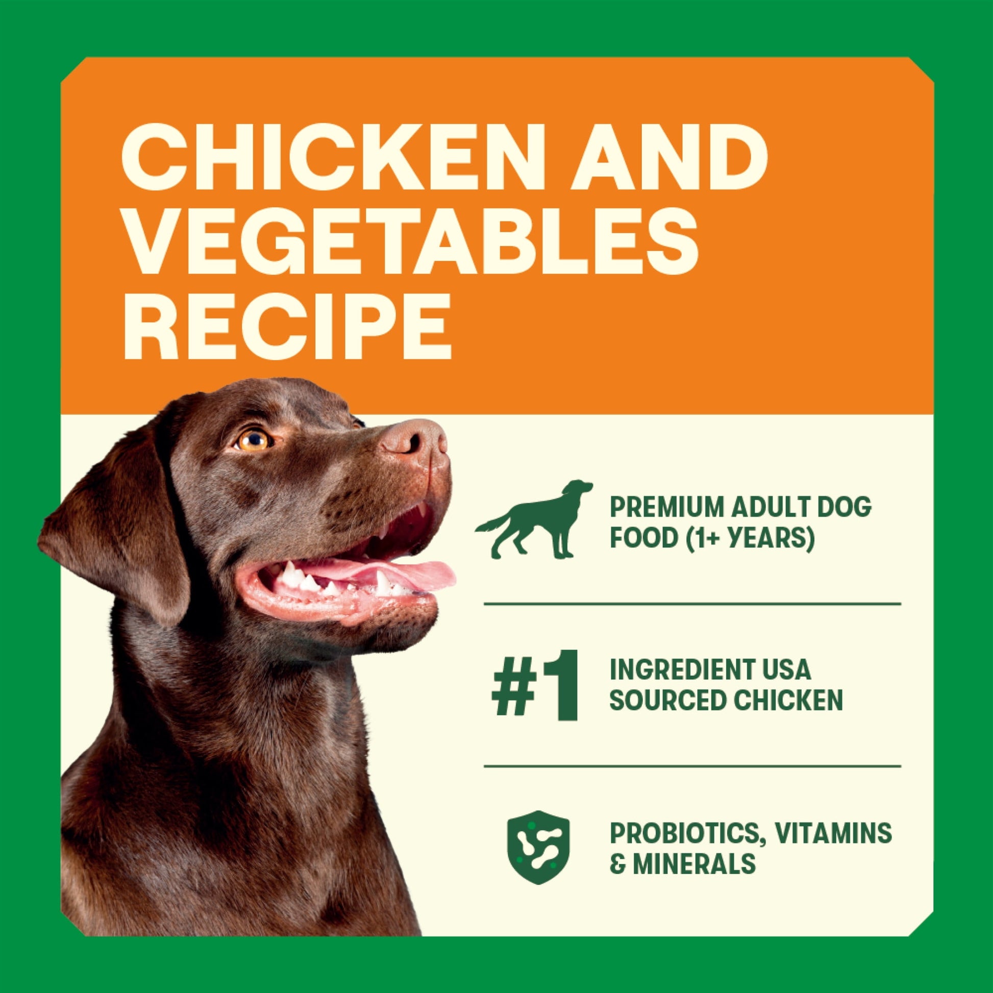 Goodlands Cage-Free Chicken  Vegetable Flavor, Dry Adult Dog Food with Probiotics, 6 lb Bag