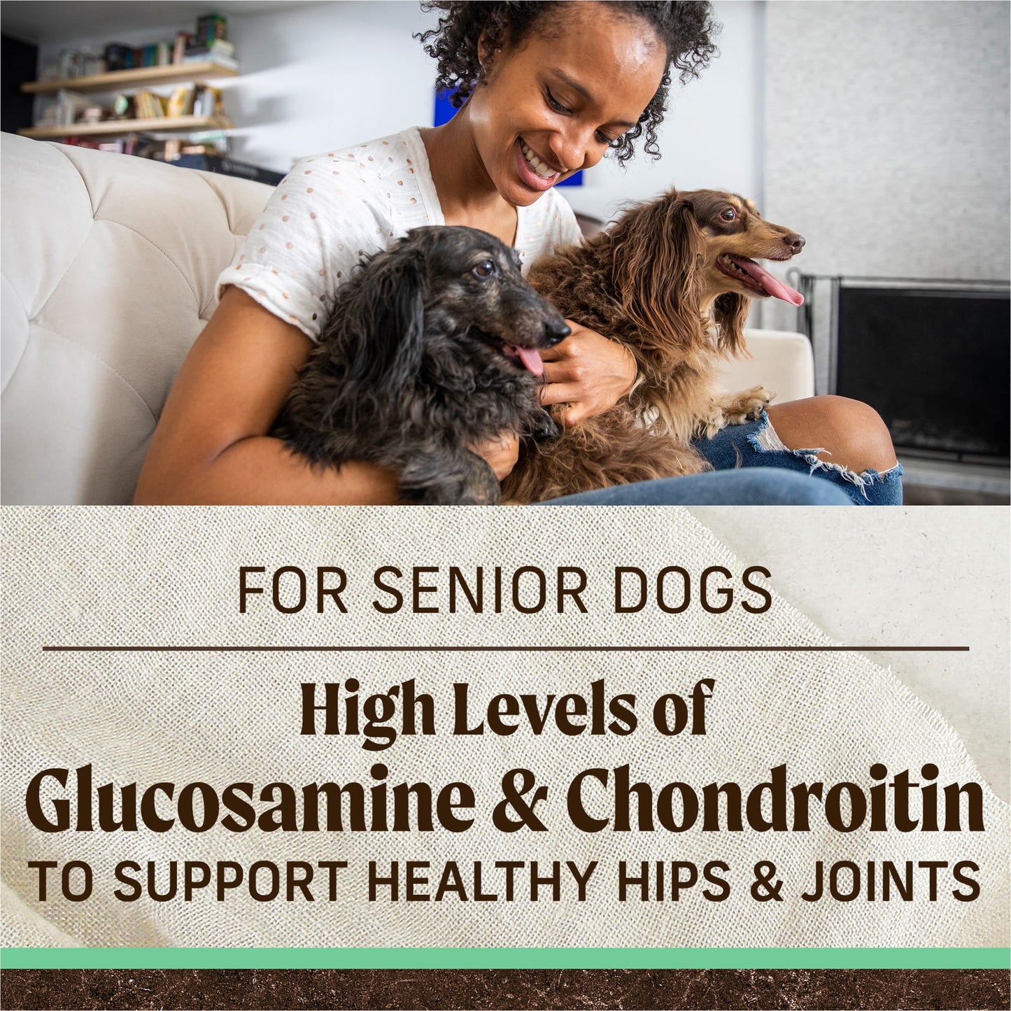 Merrick Grain-Free Dry Dog Food for Seniors, High Protein Real Chicken & Sweet Potato, 22 lb Bag