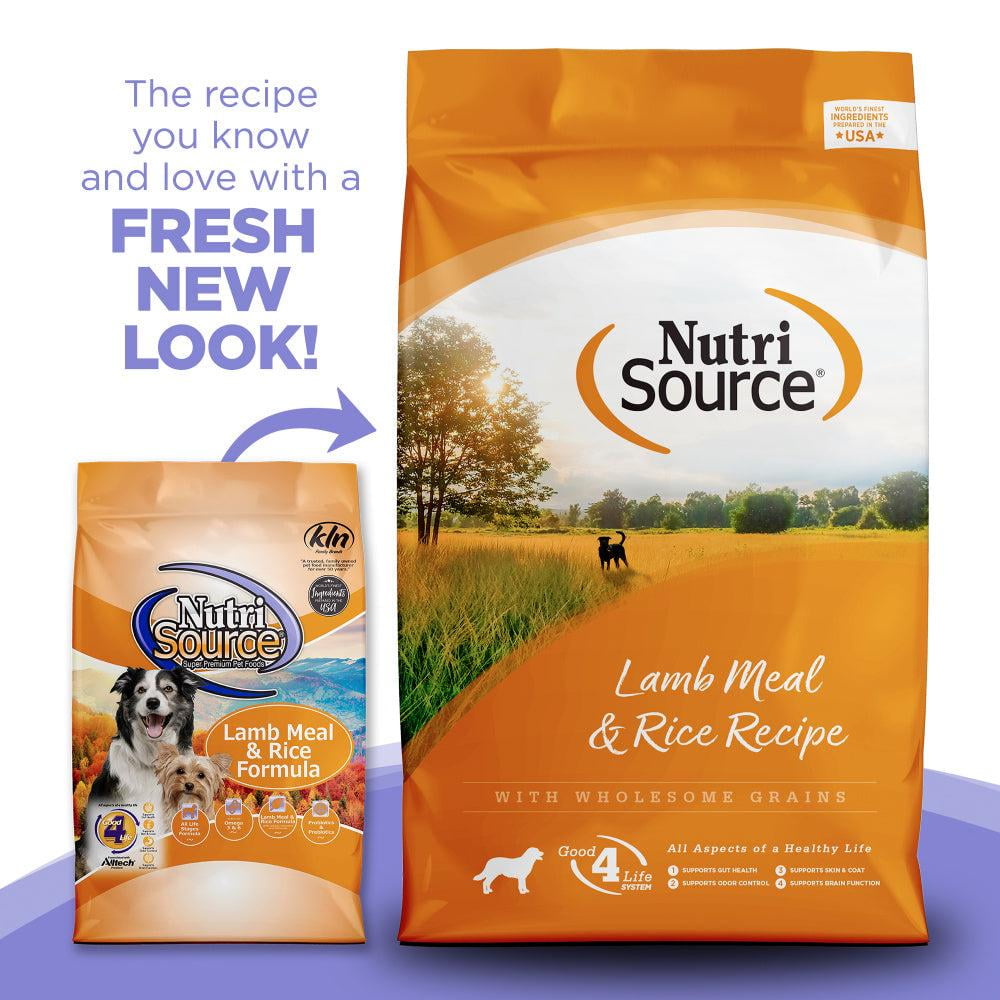 NutriSource Lamb Meal and Rice Dry Dog Food 12 lb