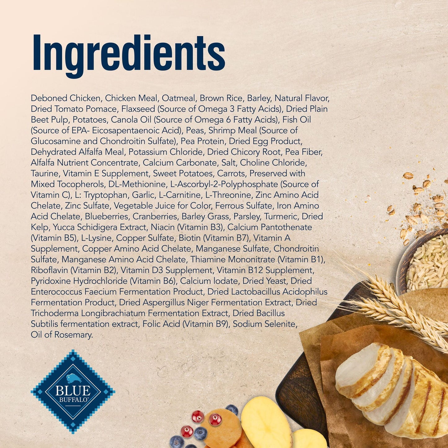 Blue Buffalo True Solutions Mobility Care Natural Dry Dog Food, Chicken, 4-lb. Bag