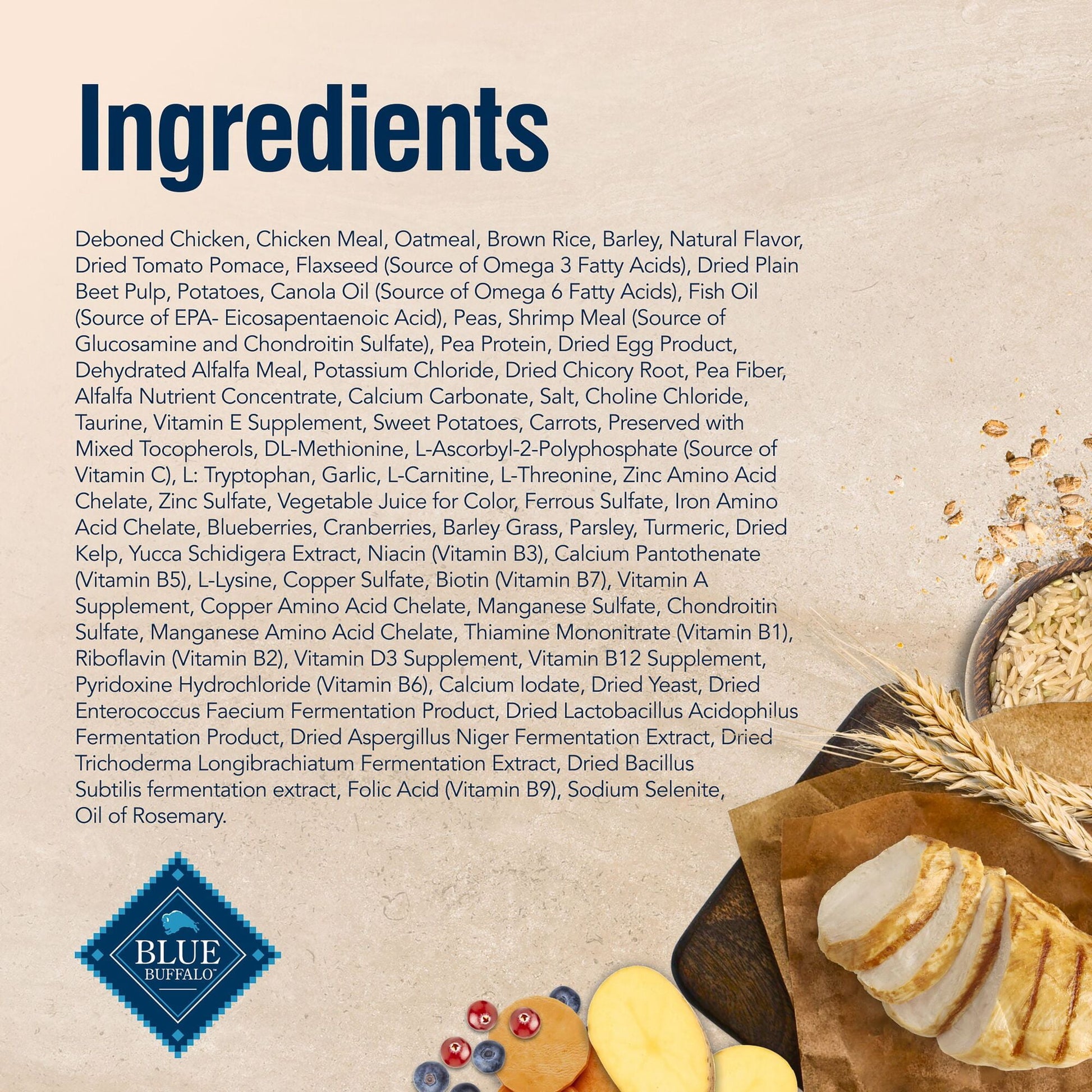 Blue Buffalo True Solutions Mobility Care Natural Dry Dog Food, Chicken, 4-lb. Bag