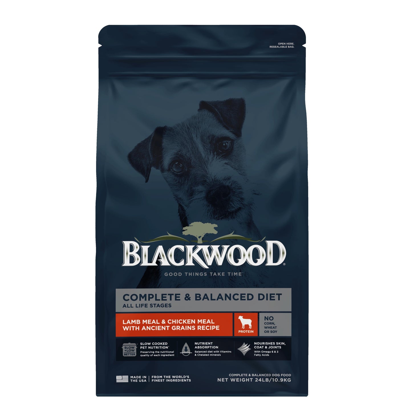Blackwood Dry Dog Food Lamb & Chicken Meal with Ancient Grains 24 lb.