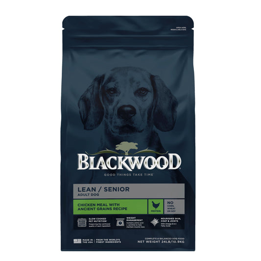 Blackwood Dry Dog Food Lean/Senior Chicken Meal with Ancient Grains 24 lb.