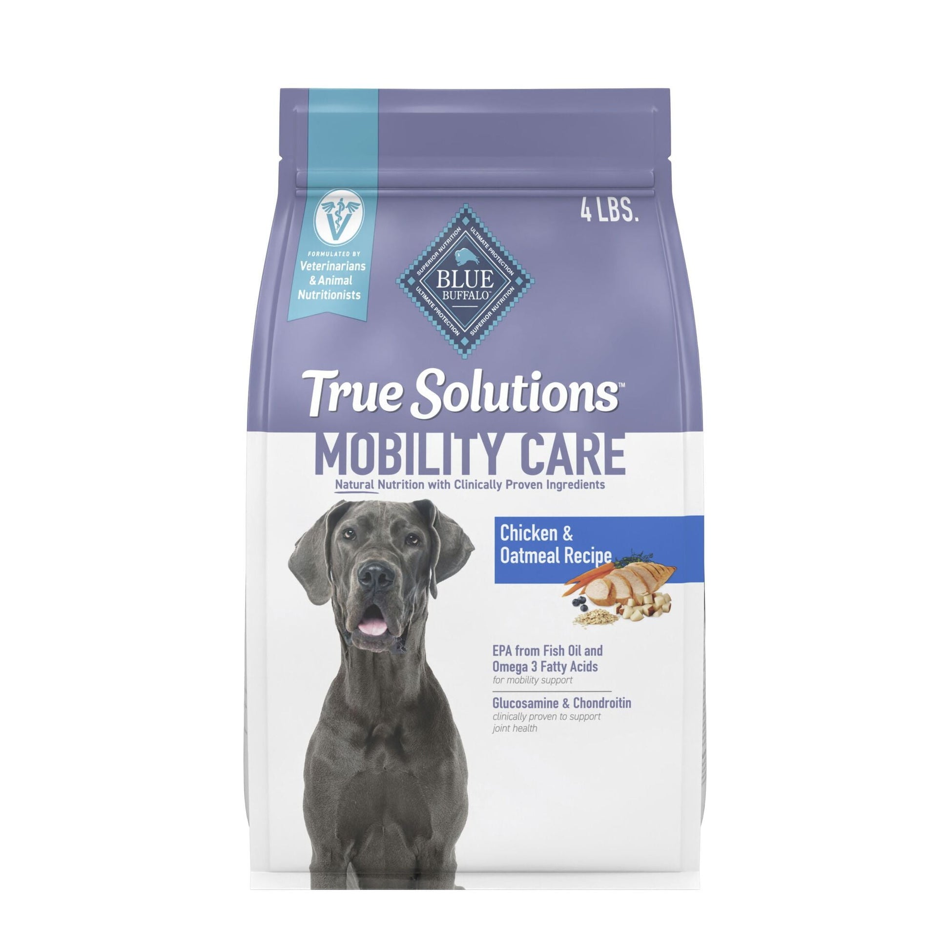 Blue Buffalo True Solutions Mobility Care Natural Dry Dog Food, Chicken, 4-lb. Bag