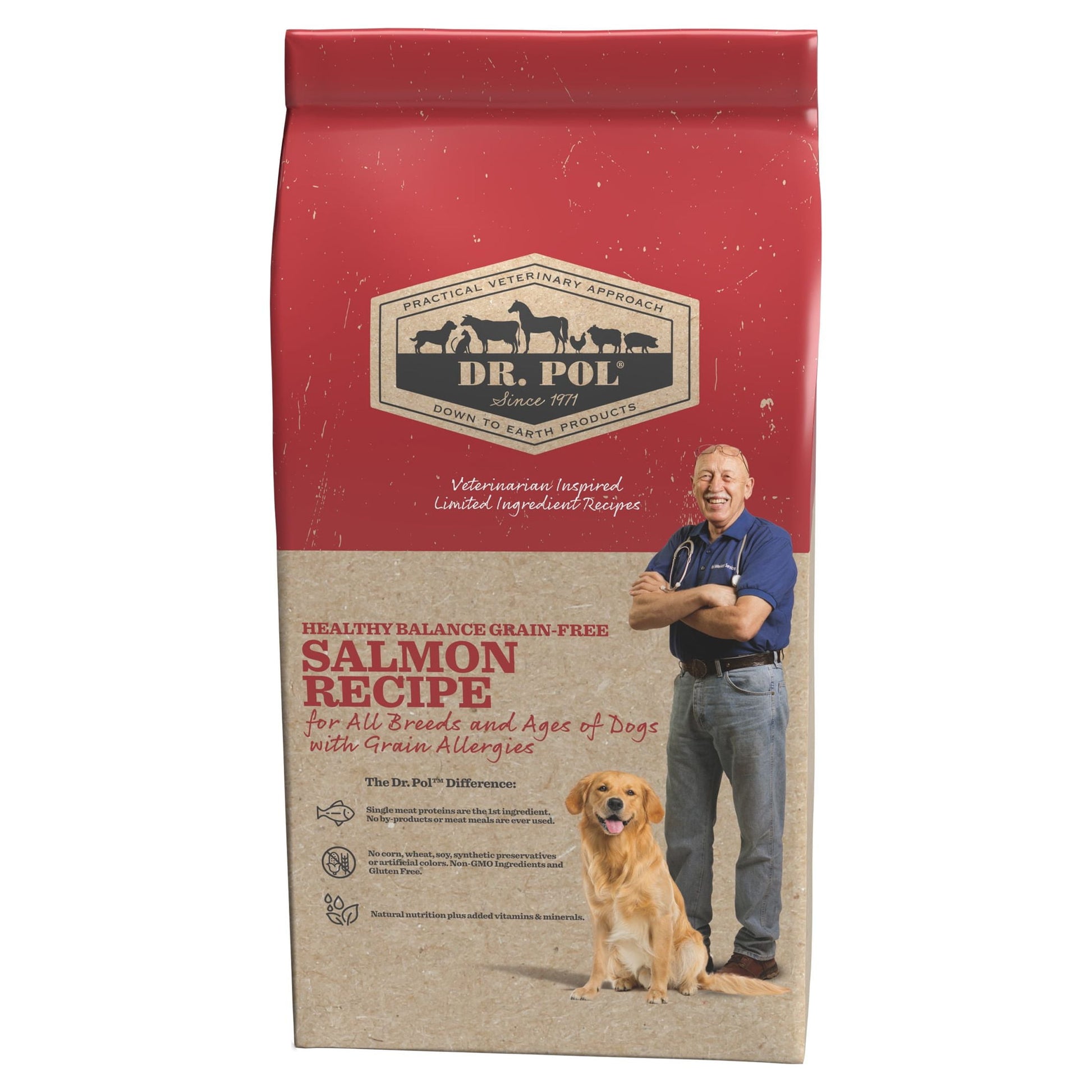 Dr. Pol Healthy Balance Limited Ingredient Grain-Free Salmon Recipe Dog Food, 4 lb. Bag
