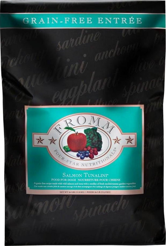 Fromm Four Star Grain Free Salmon Tunalini Recipe Dry Dog Food 4 lb