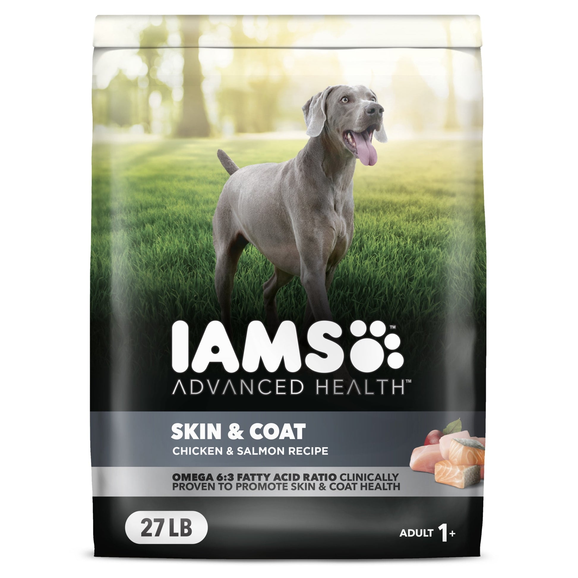 Iams Advanced Health Skin & Coat Chicken And Salmon Recipe Adult Dry Dog Food, 27 Lb Bag