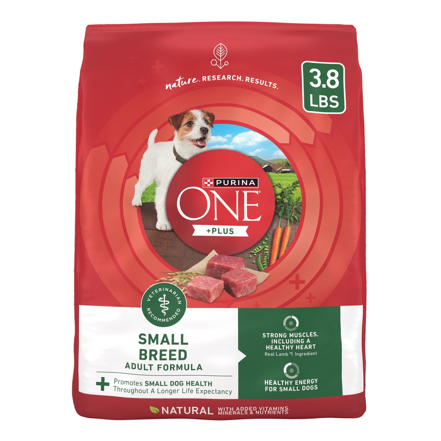 Purina ONE Natural Grain-Free Dry Dog Food, High Protein Lamb, Small Breeds, 3.8 lb Bag