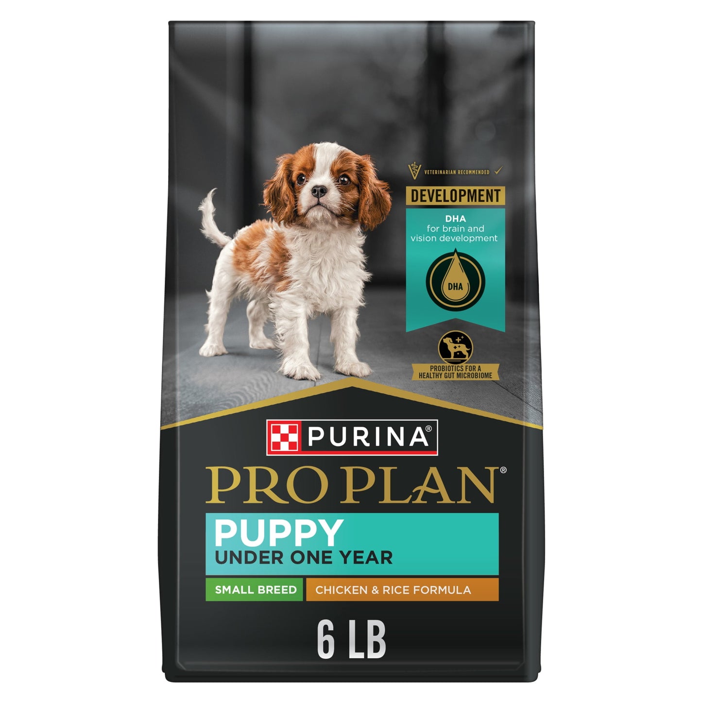Purina Pro Plan High Protein Small Breed Puppy Food DHA Chicken & Rice Formula, 6 lb. Bag