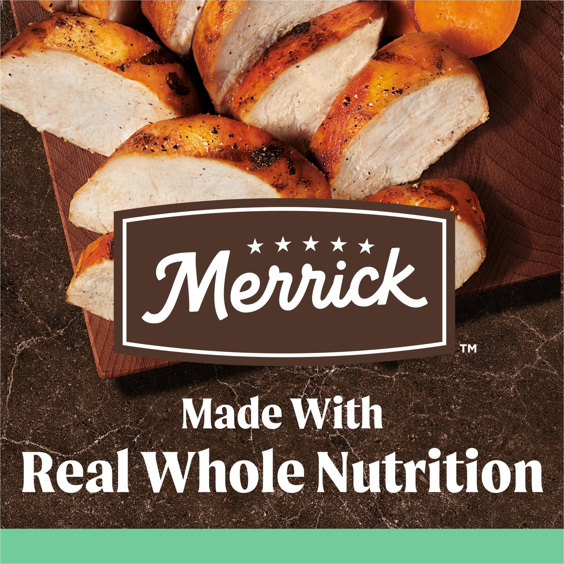 Merrick Grain-Free Dry Dog Food for Seniors, High Protein Real Chicken & Sweet Potato, 22 lb Bag