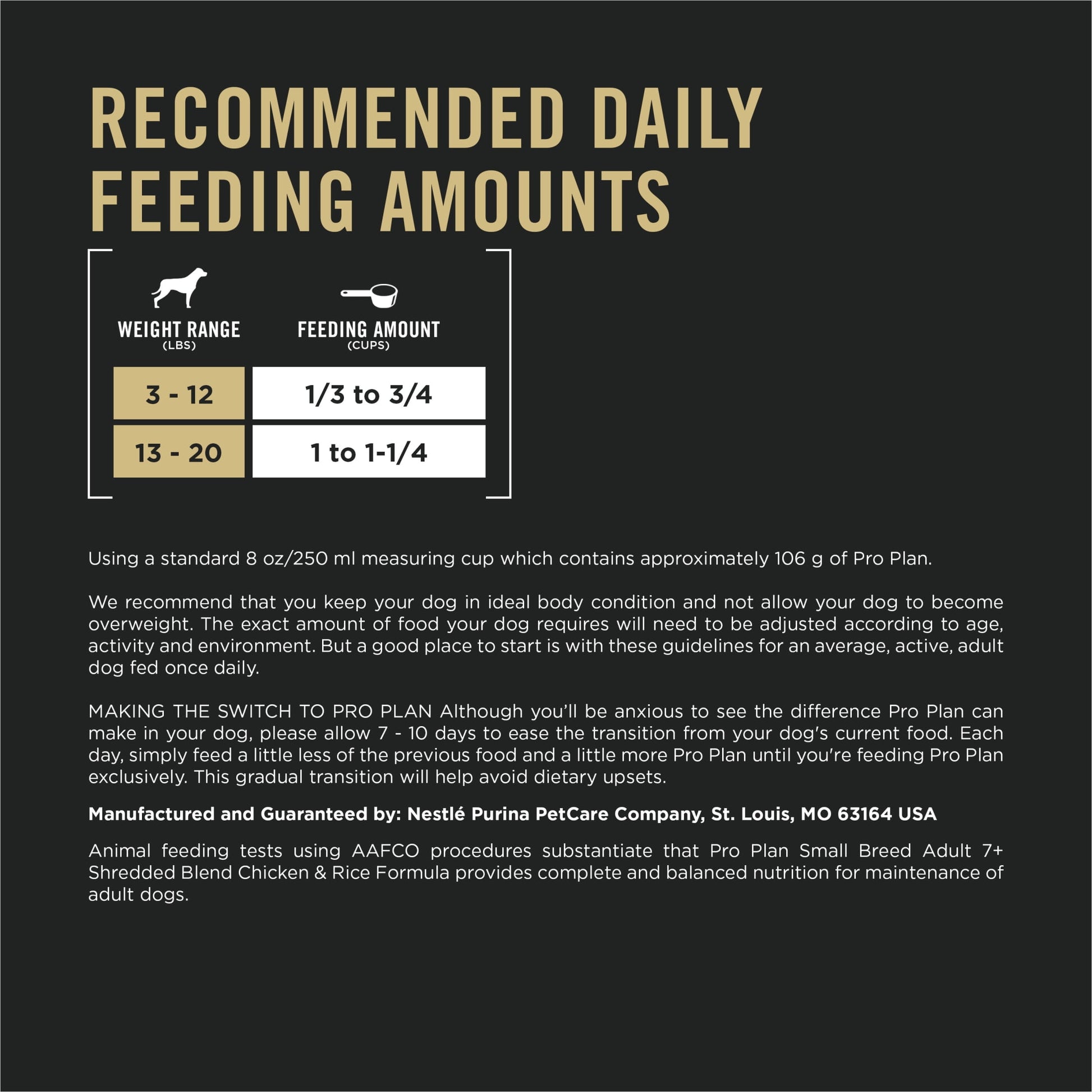 Purina Pro Plan 7 Plus Shredded Blend Chicken and Rice Formula Small Breed Dog Food Senior Formula, 6 lb Bag