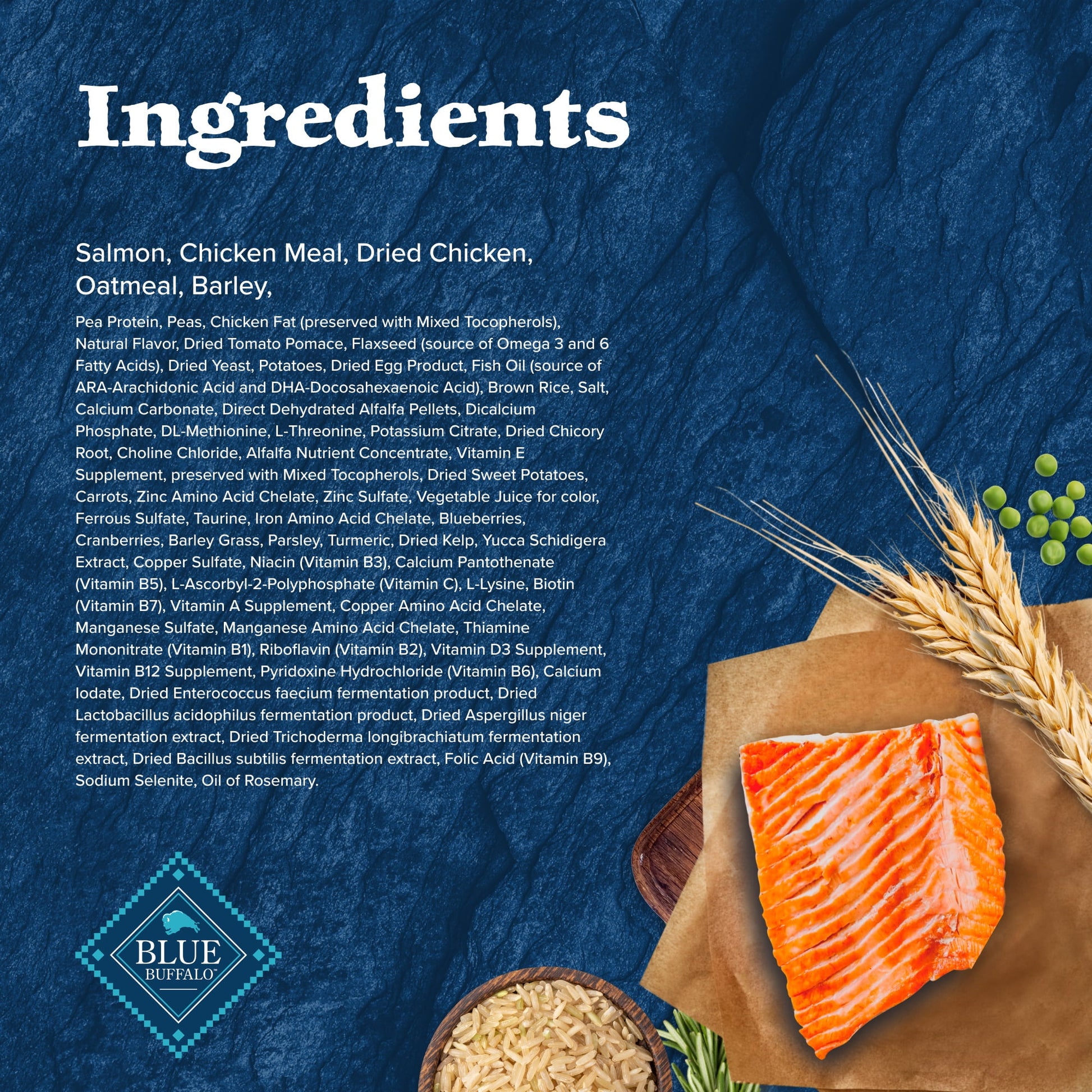 Blue Buffalo Wilderness High-Protein Natural Dry Food for Puppies, Salmon Recipe 4.5-lb. Bag