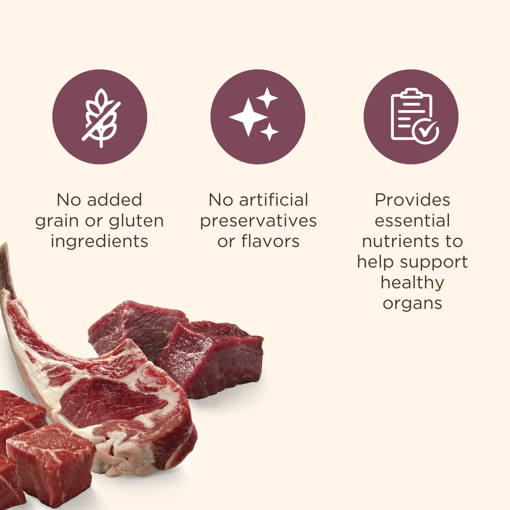 Nutrish High Protein Beef, Potato & Peas Recipe with Venison & Lamb Dry Dog Food, 4 lb. Bag (Rachael Ray)