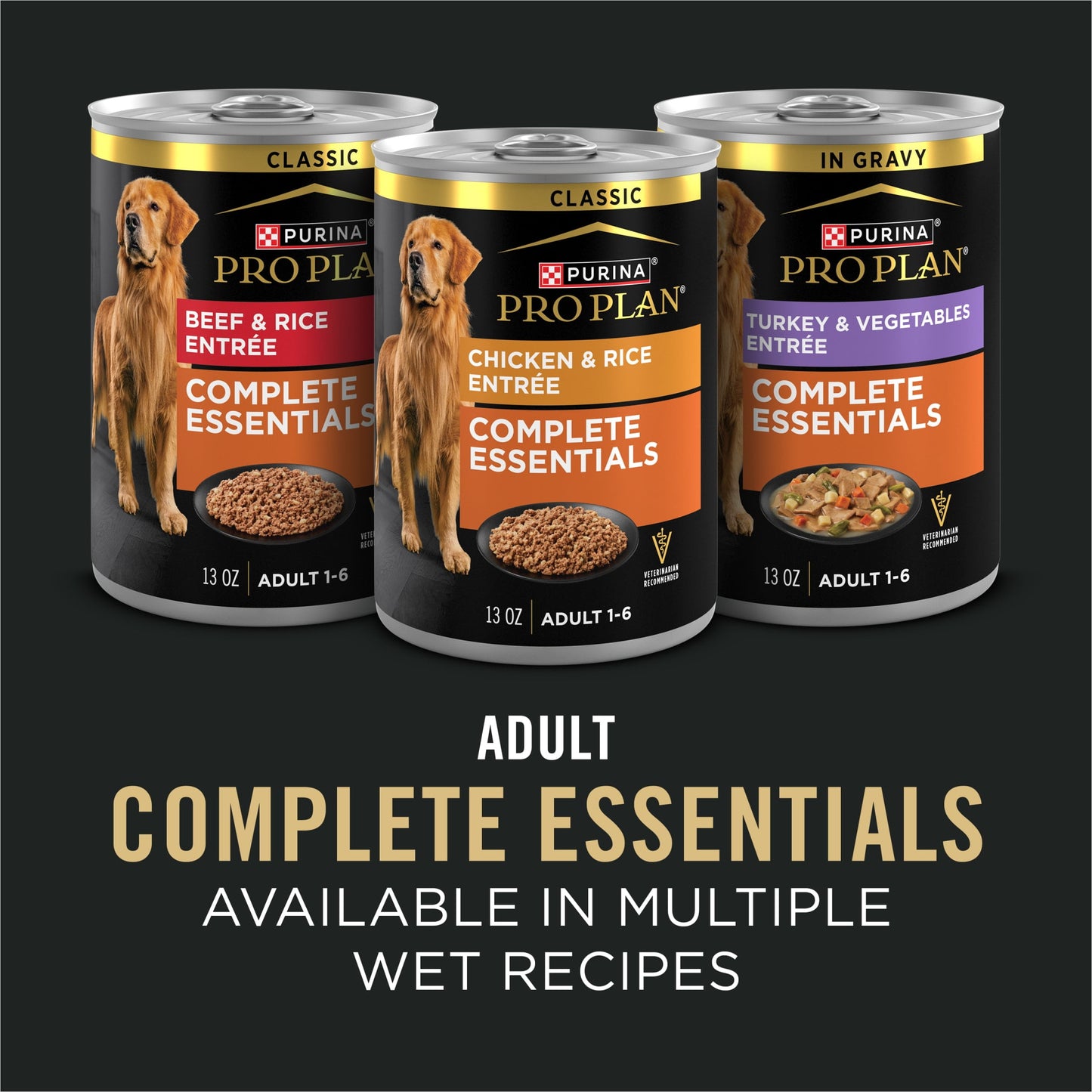 Purina Pro Plan Complete Essentials Shredded Blend Salmon and Rice Dry Dog Food Formula with Probiotics for Dogs, 5 lb Bag