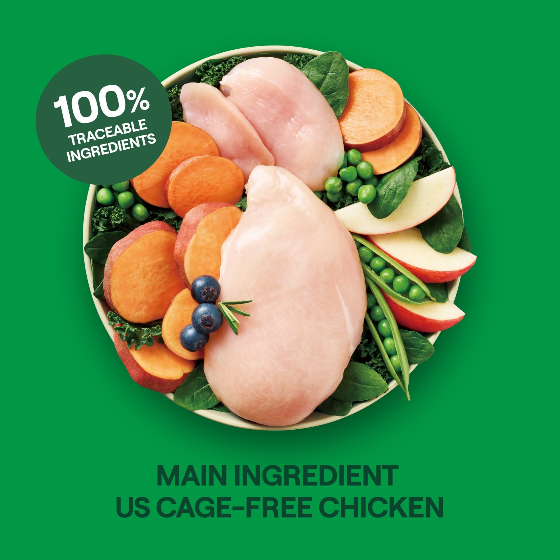 Goodlands Cage-Free Chicken  Vegetable Flavor, Dry Adult Dog Food with Probiotics, 6 lb Bag