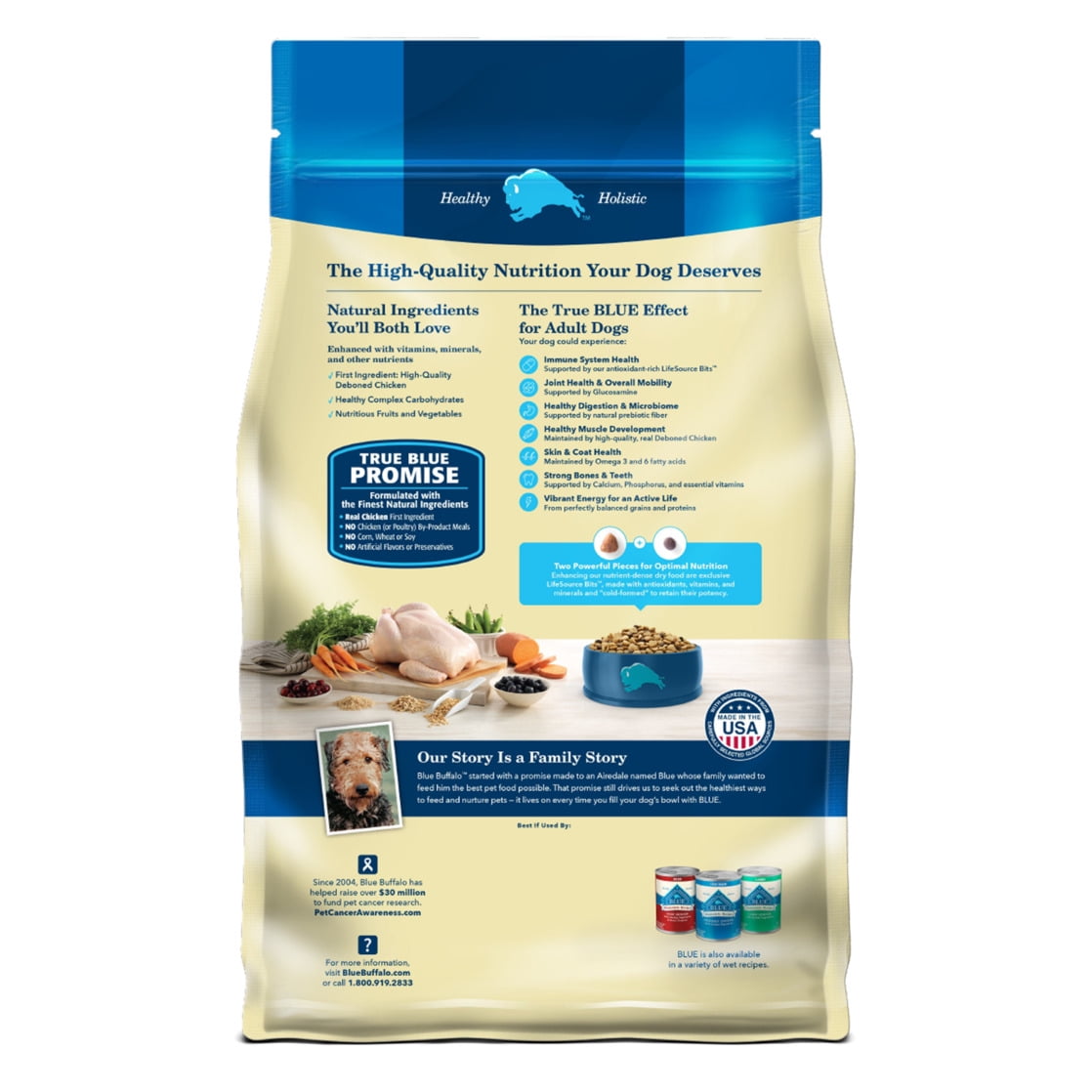 Blue Buffalo Life Protection Formula Adult Dry Dog Food, Chicken & Brown Rice, 5 lbs.